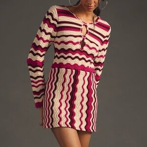 The Wolf Gang Lucid Knit Mini Dress Sz M